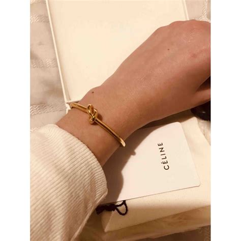 celine knot bracelet size|old Celine bracelet.